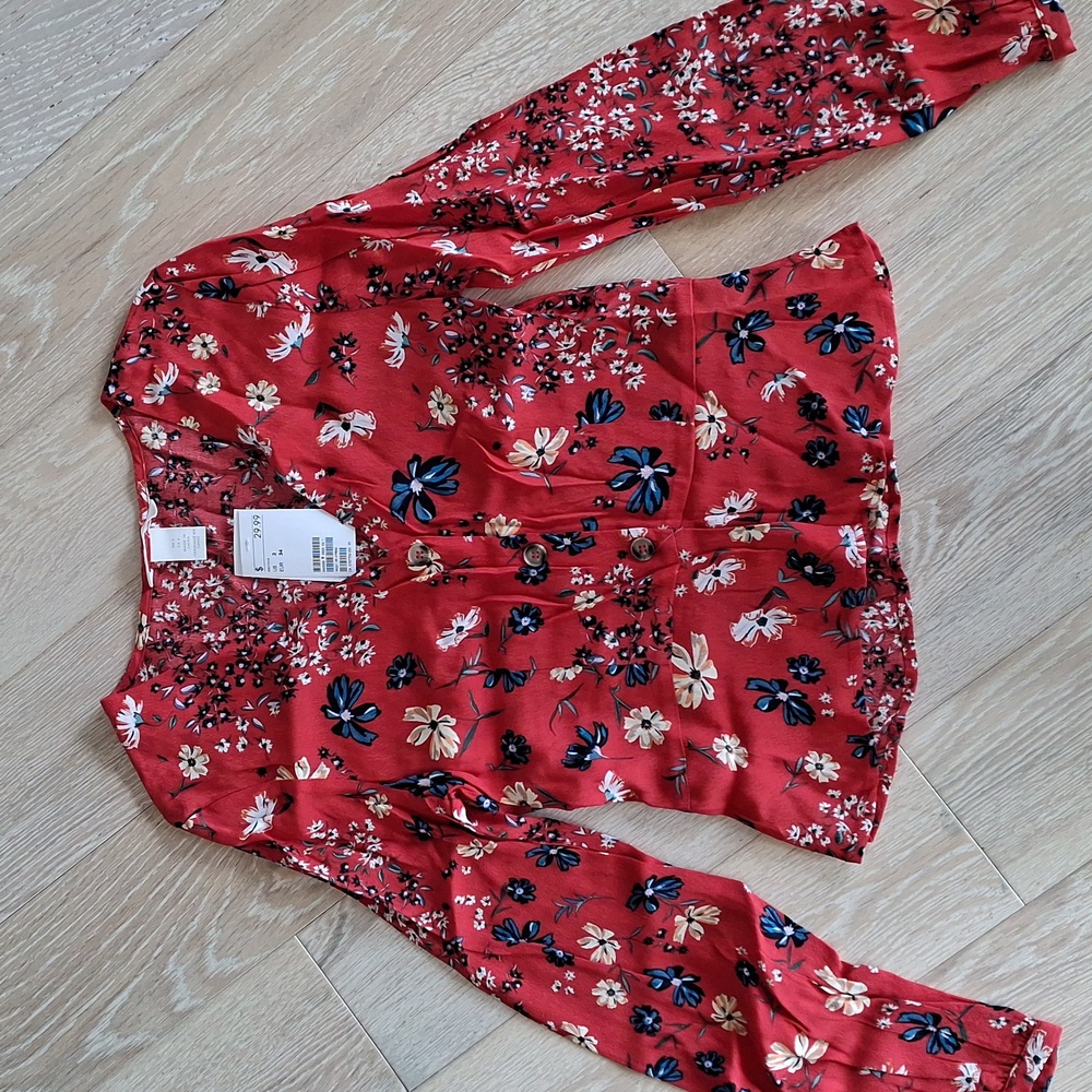 H&M Floral Blouse - XS (New)